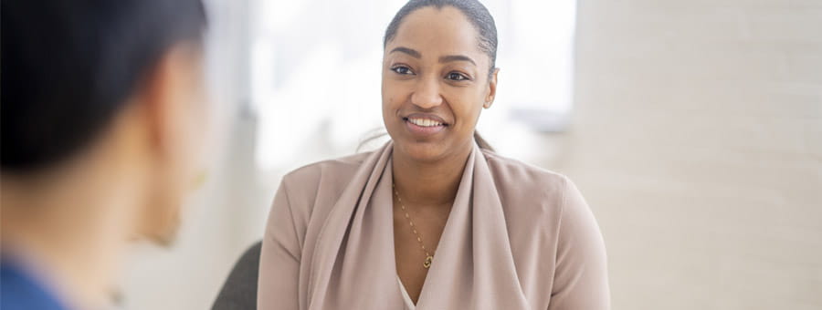 Therapist working with a patient.